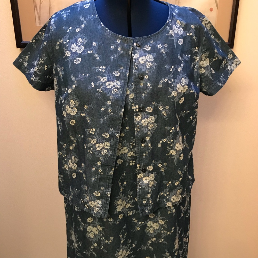 Coldwater Creek Denim Dress & Jacket